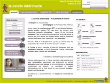 Tablet Screenshot of le-cercle-interimaire.fr